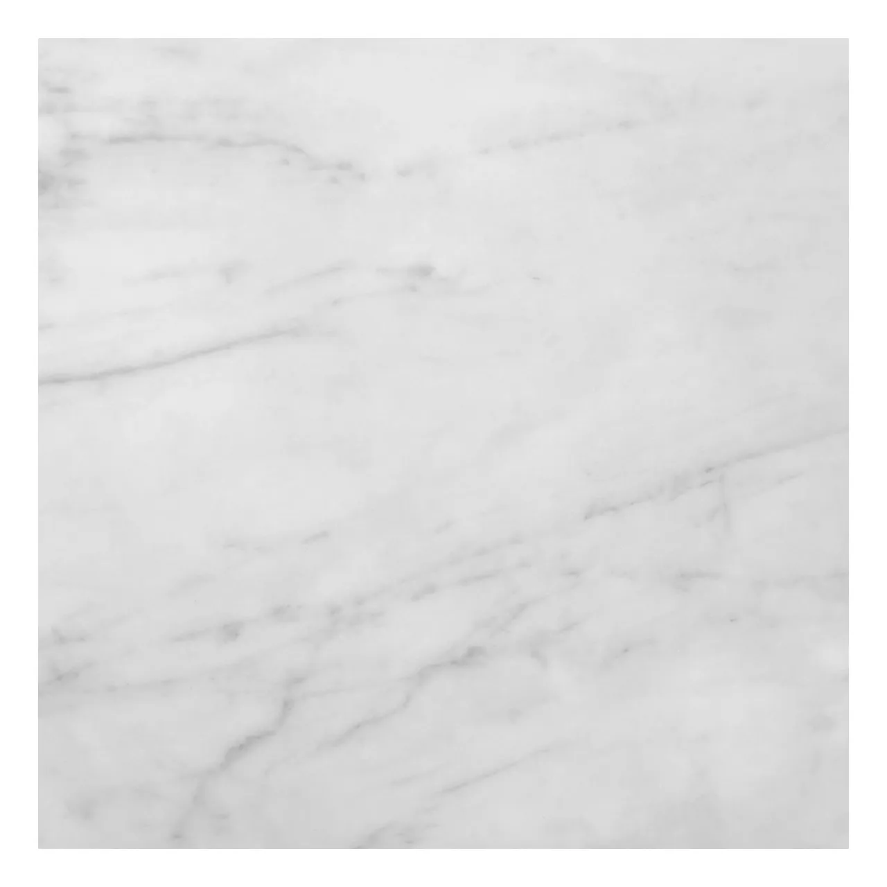 Carrara White Italian Marble 24" x 24" Tile Polished