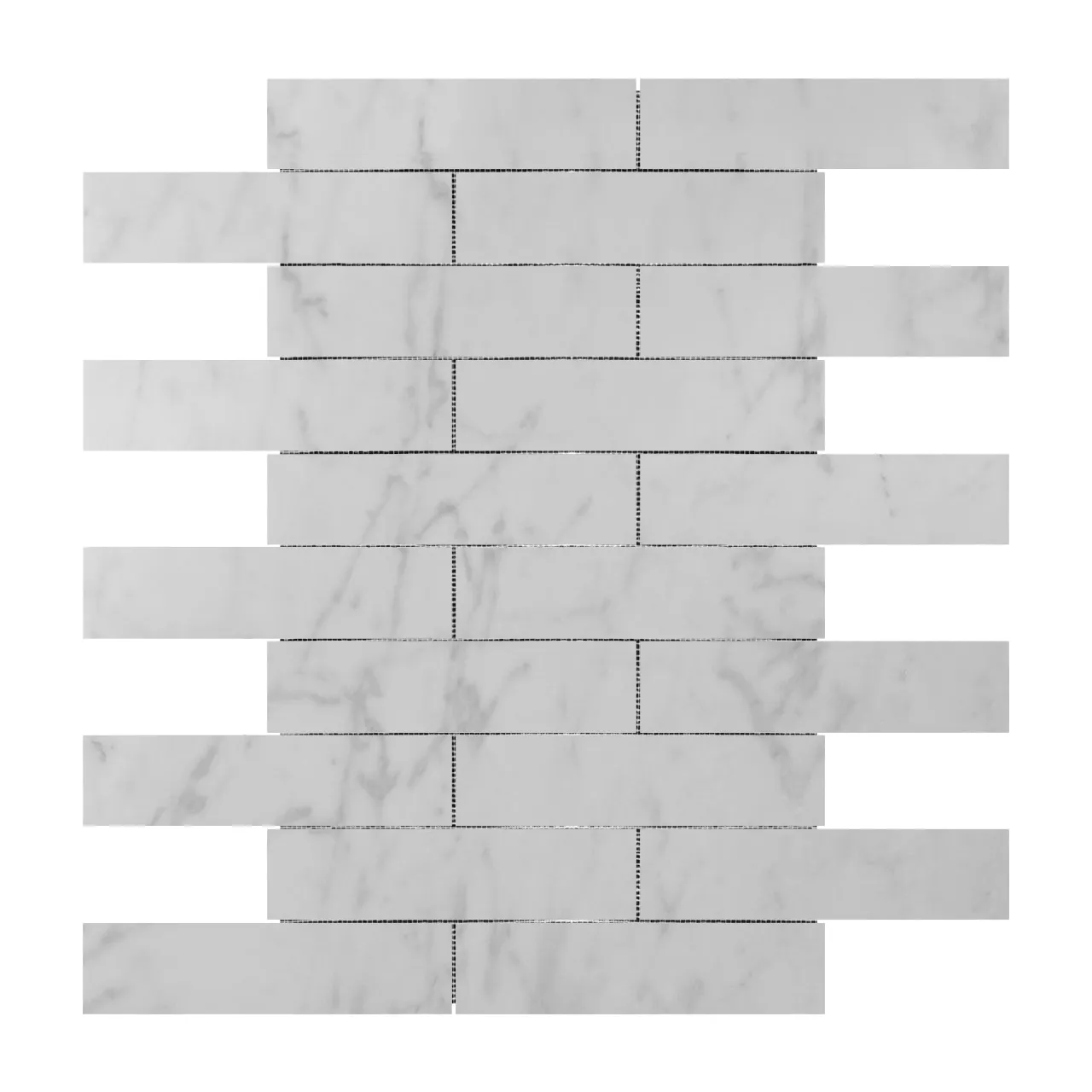 Carrara White Italian Marble 3" x 18" Tile Polished