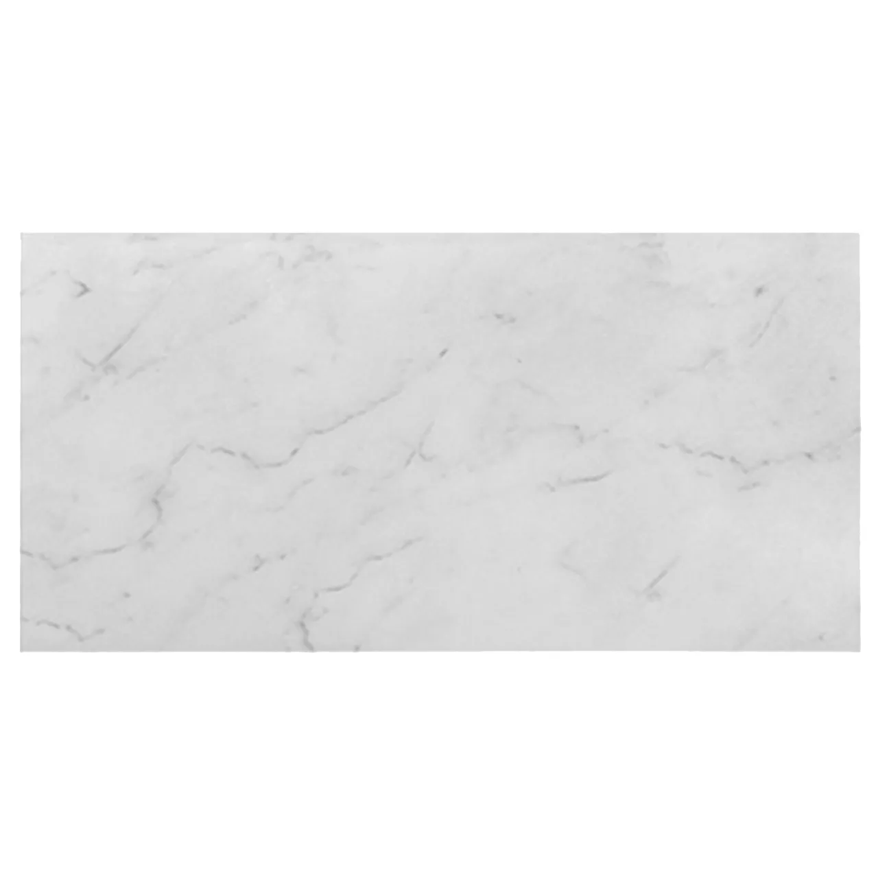 Carrara White Italian Marble 18" x 36" Tile Polished