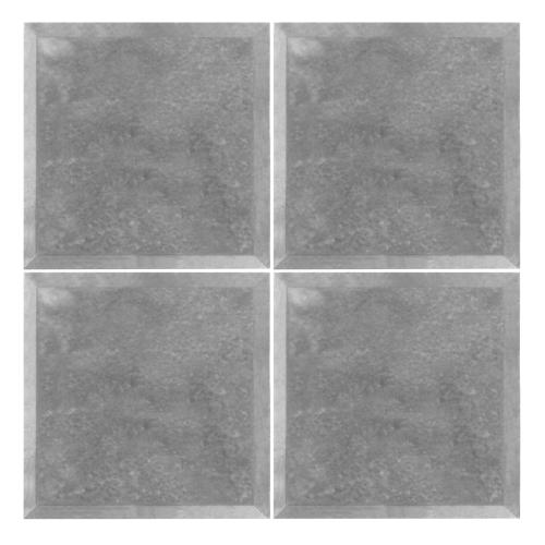 Bardiglio Gray Marble 4x4 Wide Bevel Big Bevel Subway Tile Honed