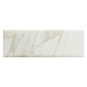 4x12 Calacatta Gold Italian Marble Wide Bevel Subway Tile Honed