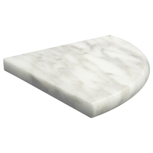 Calacatta Gold Italian Marble Shower Corner Shelf Honed