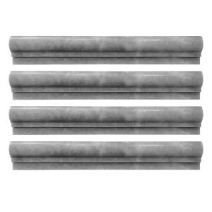 Bardiglio Gray Marble Ogee 1 Chairrail Molding Honed