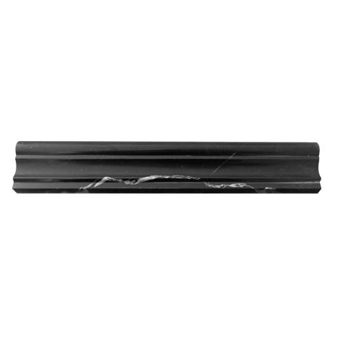 Nero Marquina Black Marble Crown Molding Polished