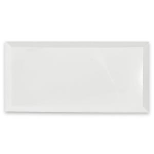 3x6 Bianco Dolomite Marble Wide Bevel Subway Tile Polished