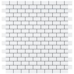 Bianco Dolomite Marble Mini Brick Mosaic Tile Polished