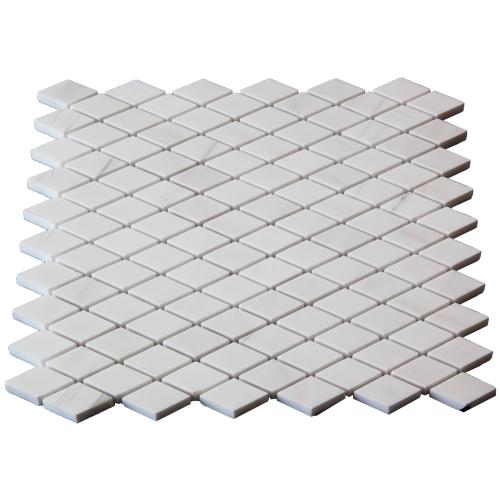 Bianco Dolomite Marble Diamond Mosaic Tile Honed