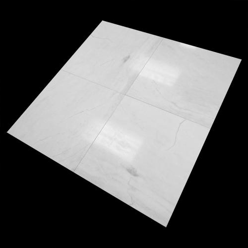 24x24 Bianco Dolomite Marble Tile Polished