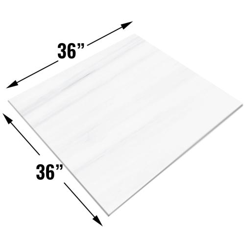 36x36 Bianco Dolomite Marble Tile Honed