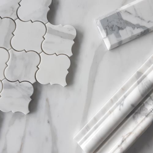 Calacatta Gold Italian Marble Ogee 1 Chairrail Molding Honed