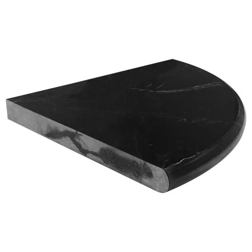Nero Marquina Black Marble Bathroom Shower Corner Shelf Honed