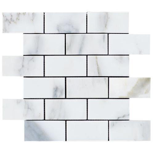 Calacatta Gold Italian Marble 2x4 Subway Mosaic Tile Polished