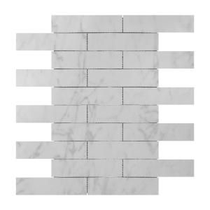 Carrara White Italian Marble 3" x 18" Tile Honed