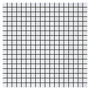 Bianco Dolomite Marble 5/8x5/8 Mosaic Tile Polished