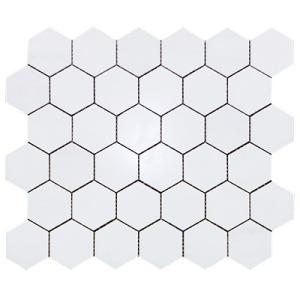 Bianco Dolomite Marble 2" Hexagon Mosaic Tile Honed
