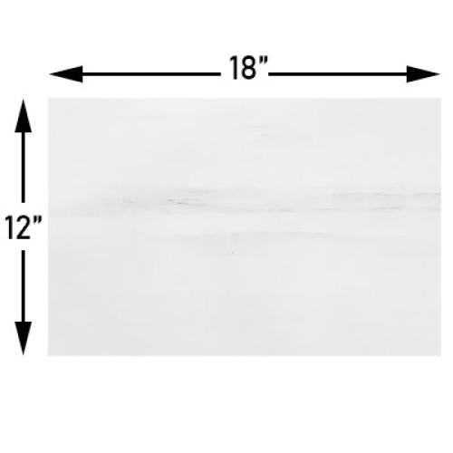 12x18 Bianco Dolomite Marble Tile Honed