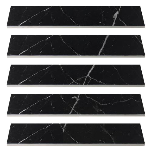 4x12 Nero Marquina Black Marble Tile Honed