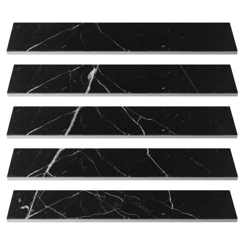 3x12 Nero Marquina Black Marble Tile Polished