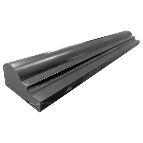 Nero Marquina Black Marble Ogee 1 Chairrail Molding Honed