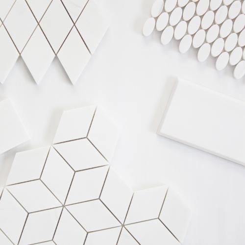 6x12 Bianco Dolomite Marble Wide Bevel Subway Tile Polished