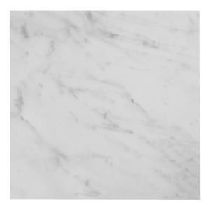 Carrara White Italian Marble 18" x 18" Tile Polished