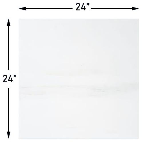 24x24 Bianco Dolomite Marble Tile Polished
