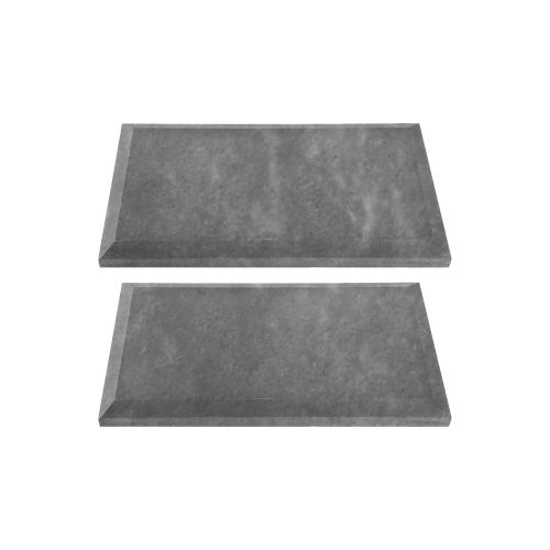 Bardiglio Gray Marble 3x6 Wide Bevel Big Bevel Subway Tile Polished