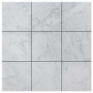 Carrara White Italian Marble 4" x 4" Tile Polished