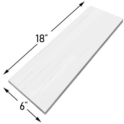 6x18 Bianco Dolomite Marble Tile Polished