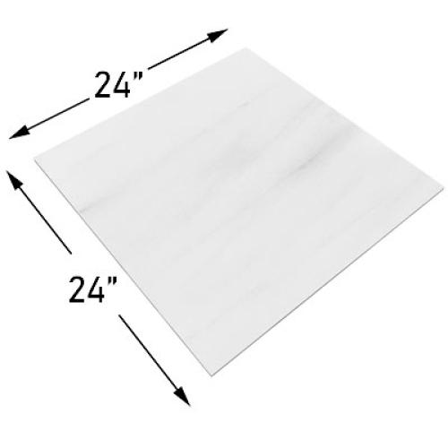 24x24 Bianco Dolomite Marble Tile Polished