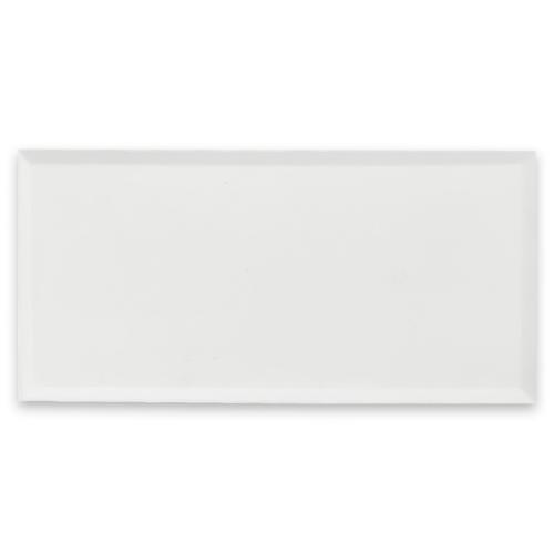 6x12 Bianco Dolomite Marble Wide Bevel Subway Tile Polished