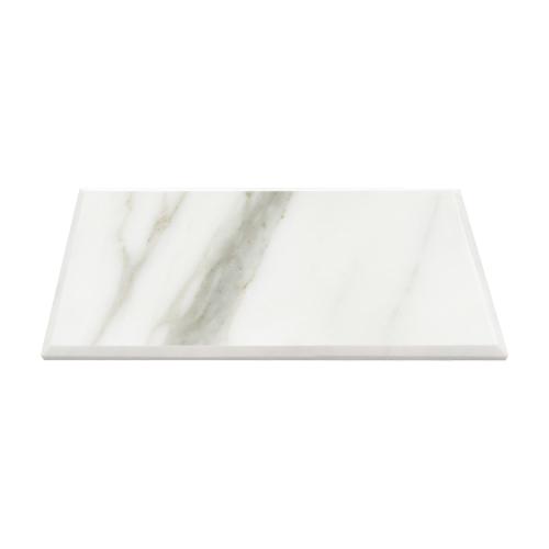 6x12 Calacatta Gold Italian Marble Wide Bevel Subway Tile Honed