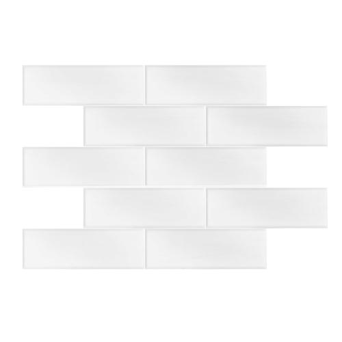 4x12 Bianco Dolomite Marble Wide Bevel Subway Tile Polished