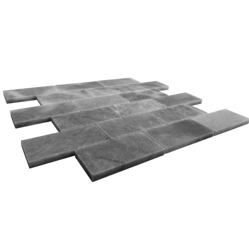 Bardiglio Gray Marble 2x4 Mosaic Tile Honed