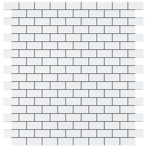 Bianco Dolomite Marble Mini Brick Mosaic Tile Honed