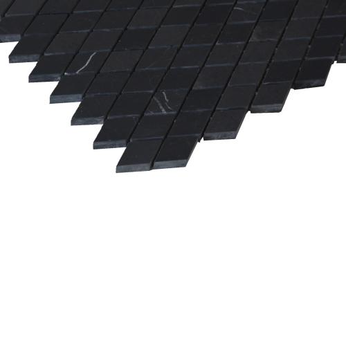 Nero Marquina Black Marble Diamond Mosaic Tile Polished