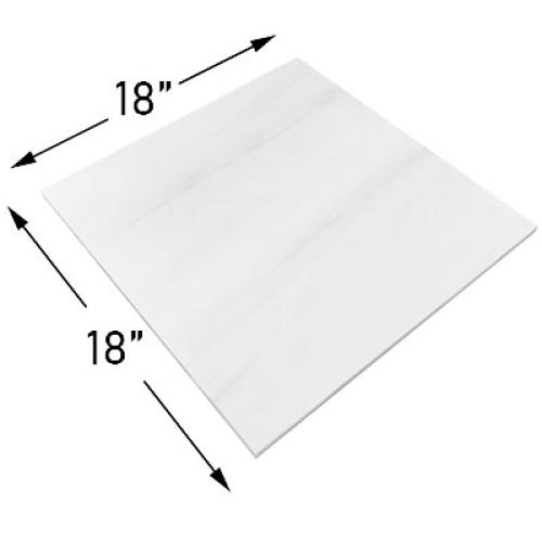 18x18 Bianco Dolomite Marble Tile  Honed