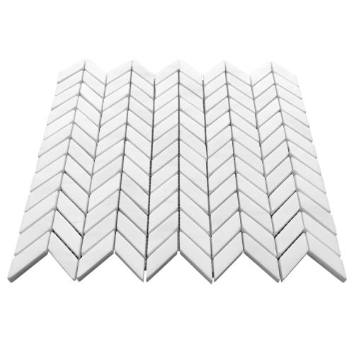 Bianco Dolomite Marble Mini Chevron Mosaic Tile Honed