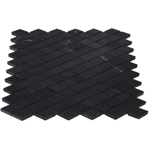 Nero Marquina Black Marble Diamond Mosaic Tile Polished