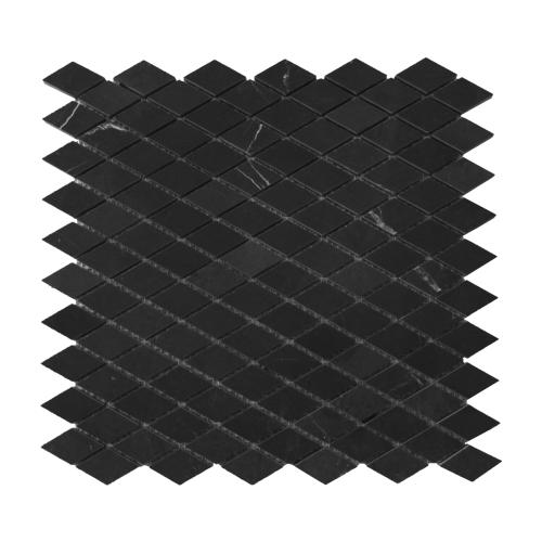 Nero Marquina Black Marble Diamond Mosaic Tile Polished