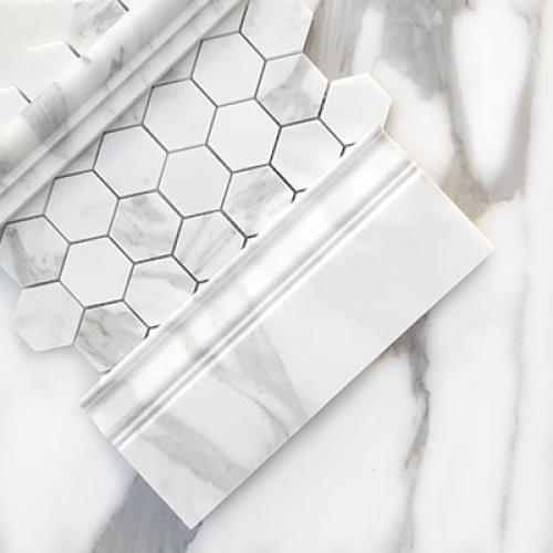 36x36 Calacatta Gold Italian Marble Tile Polished